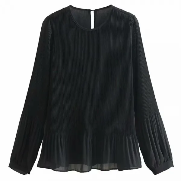 Kirahosi 명진 봄 가을 여성 여자 퍼프 예쁜 블라우스 상의 옷 108 Damc3d