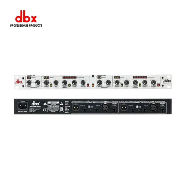 dbx 266xs 컴프레서리미터&게이트 부드러운 레벨링 실시간 연속적 어택과 릴리즈 세팅조절
