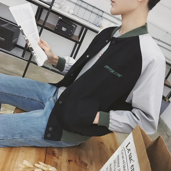 GB1004 남성 블루종 야구점퍼 봄점퍼 가디건 집업 기본템