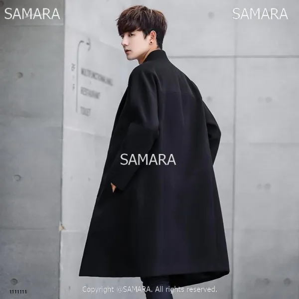 Qterra 특허브랜드 남자코트 아우터 루즈핏 롱코트 빅사이즈 캐주얼 남성