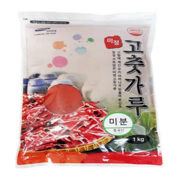 [미정] 고춧가루(일반용-미분) 1kg - 식자재쇼핑몰 푸드왕, 1개