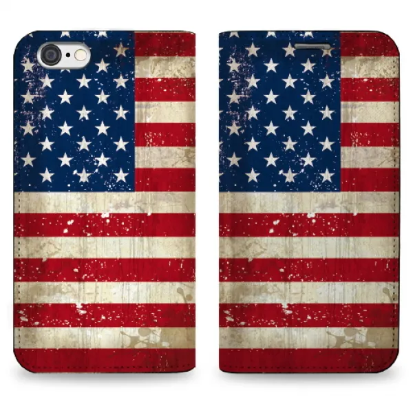  바보사랑 아이폰6s플러스_가죽다이어리커버_grunge Flag.성조기