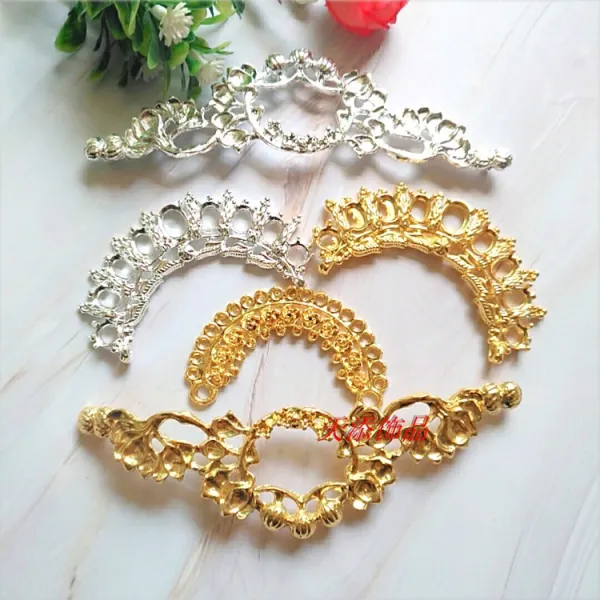 머리 악세사리 DIY 엔틱 합금 화관 나뭇가지 월아 영락 비녀 걸음걸이로 기색을 보존하다 크롬 신부 재료 4694896188, 옆에 있다 두개 배합 6mm 레드 아