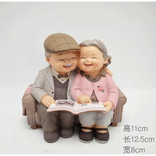 선물 할머니 씨 아주머니는 영감 아빠 친구 롱 손윗사람 웨딩 결혼 할아버지, 본상품, 소파 보 사진 （실물 사진첩 위 몰