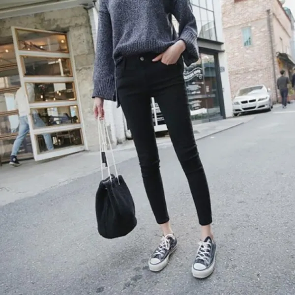 바른몰 여성 겨울 블랙 기모 바지