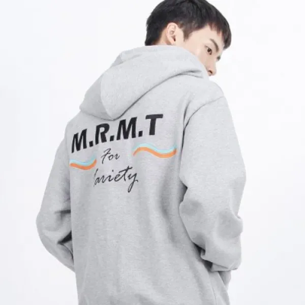 [텐바이텐] (UNISEX)950g Heavy M Logo Hood Zip-up (GREY)