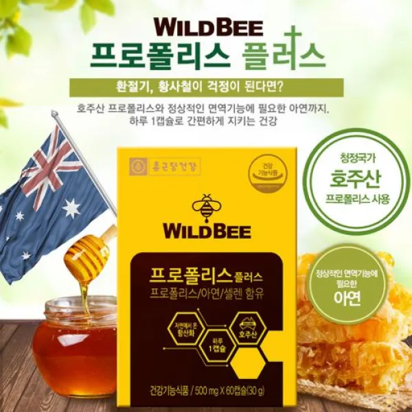 면역력에좋은 환절기 종근당건강프로폴리스60정x2박스, 2박스, 60정