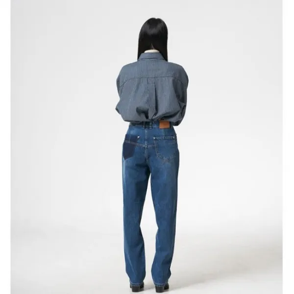[GMH] DILETTANTISME UNISEX SEMI BAGGY JEANS[A]