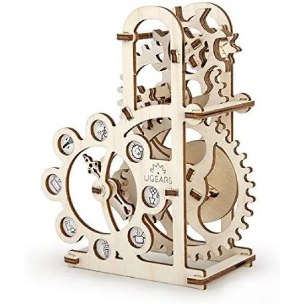 증기. 선 장난감 UGears 기계 모델 3D 나무 퍼즐 - 기계 동력계 99999953437, One Color, 상세 설명 참조0