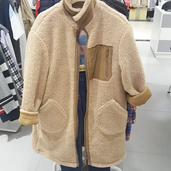 리틀브렌산본점 **50%가격할인!!무조건입고싶은 양털뽀글이 롱 점퍼* 뽀글이점퍼