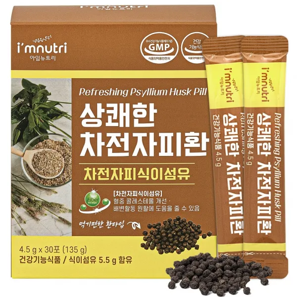 상쾌한 차전자피환, 1박스, 4.5g x 30포