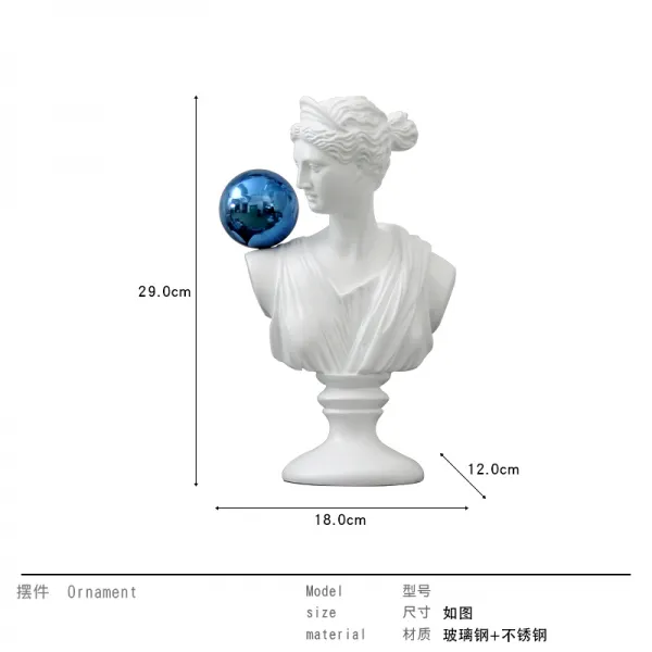 Dipylon 거실장식 북유럽 추상인물 다비드 조형물 판매소 호텔 홈현관 모델 아폴로 여 소