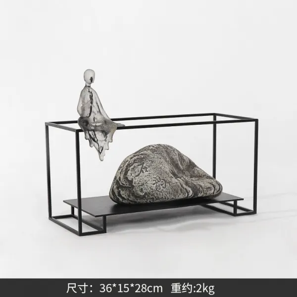 인테리어 부처님 캐릭터 석운 라이크 돌 신 중국식 거실 궤 소프트 웨어 분양처, 캐릭터 돌 진열 장식품