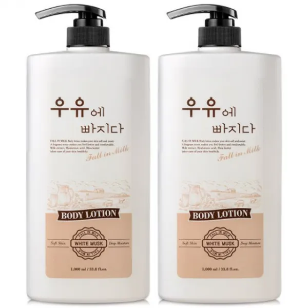 우유에빠지다 고보습 대용량 바디로션 1000ml 2개, 단일옵션