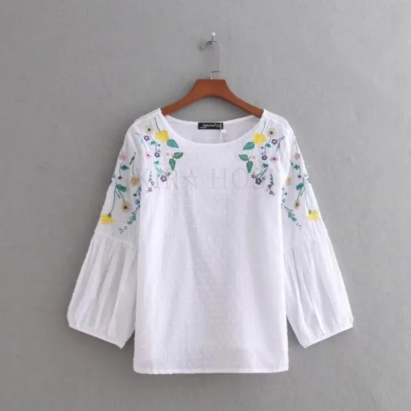 Kirahosi 명진 봄 가을 여성 여자 퍼프 예쁜 블라우스 상의 옷 109 Dhtty1