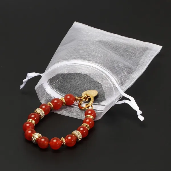 100 개/몫 쥬얼리 가방 Drawable Organza 가방 포장 7*9cm 선물 가방 향 주머니 Organza 웨딩/친교 데코 캔디