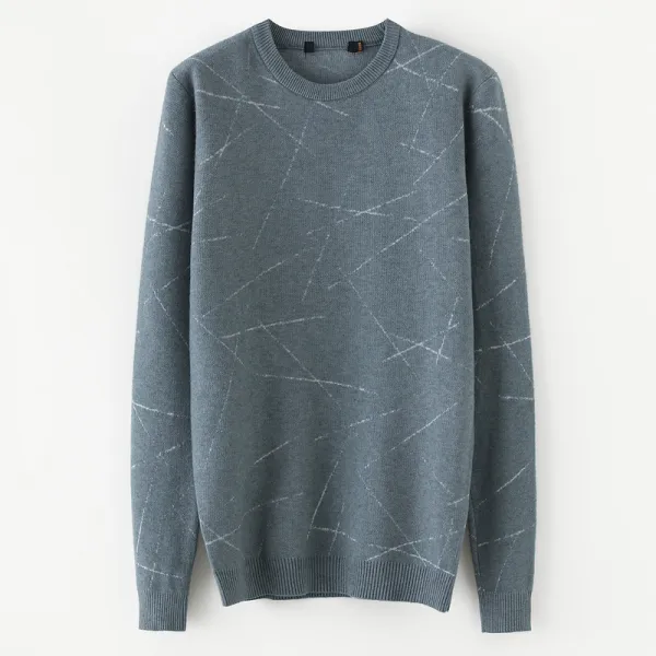  에이아이쇼퍼 남성 라운드 줄무늬 니트 스웨터 84