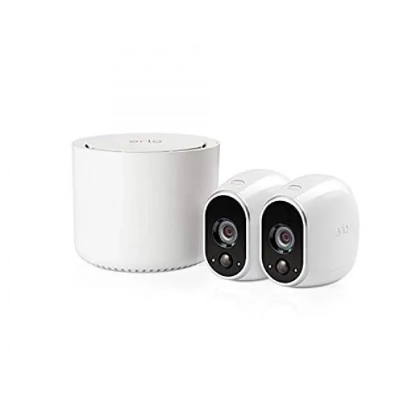 Arlo HD 감시 카메라 및 경보 시스템 2 개 세트 스마트 홈 무선 실내 / 야외 나이트 비전 WiFi 비바람에 견디는 동작, 단일상품