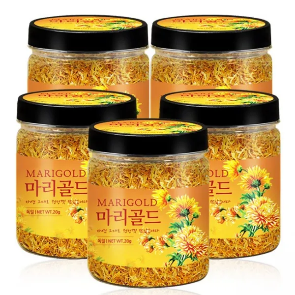 푸른들판 독일산 메리골드 꽃, 5통, 20g