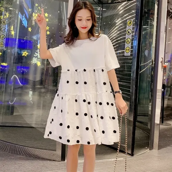 여름 여성 오버핏 임산부원피스 5R1334