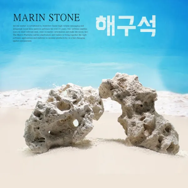 해구석 2kg-어항용 자연소재 조형석 돌/헬로아쿠아