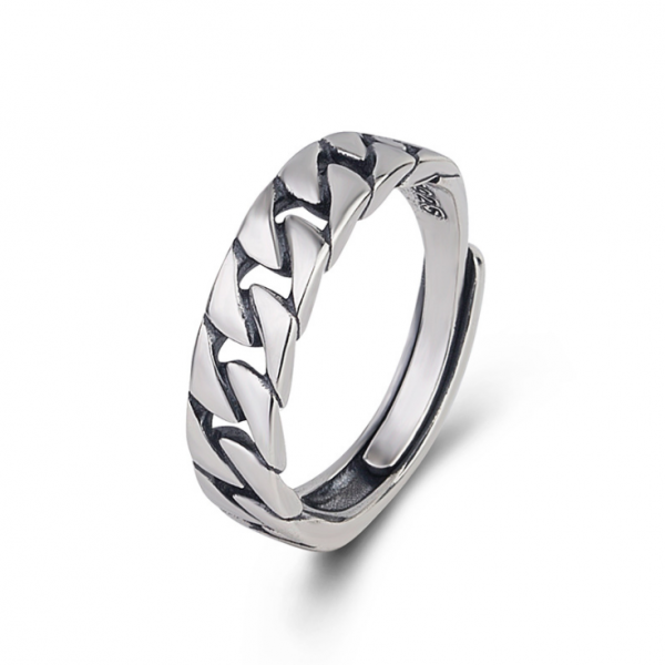 로드제 실버925 엔틱 체인은반지