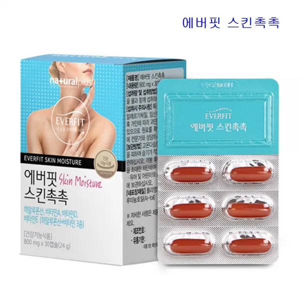 내츄럴플러스 에버핏 스킨촉촉 이너뷰티 800mgx30캡슐, 30캡슐, 800mg
