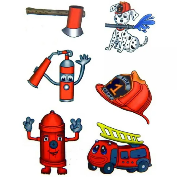 Premiumtt Temporary Tattoos 프리미엄 소방관 타투 당사자는 임시 타투을 부탁 상세페이지참조 None