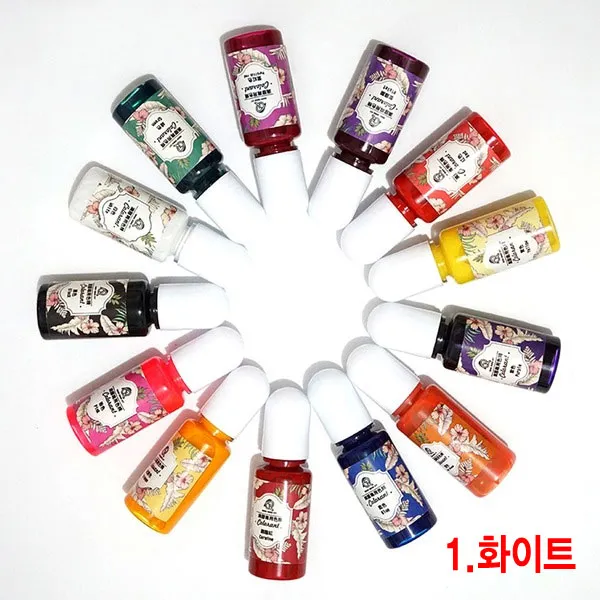 와이지알씨 미라클 레진 조색제 물감 안료 10g 모음 UV 레진공예, 01.레진 조색제 화이트 10g