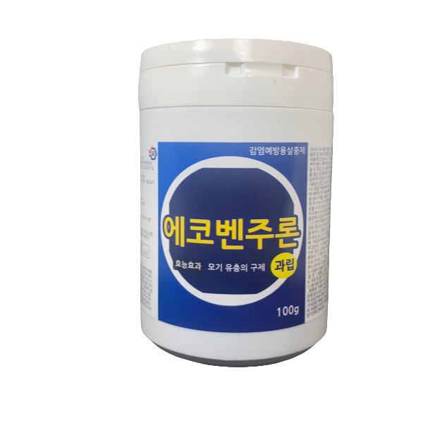 유충제거약 아쿠아린 벤주론과립100g 100톤 정화조 변기에직접사용 유충구제약, 1개