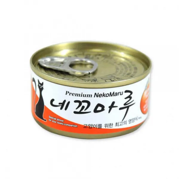 도매365 네꼬마루 참치 연어 캔 80g 고양이 간식캔, 1