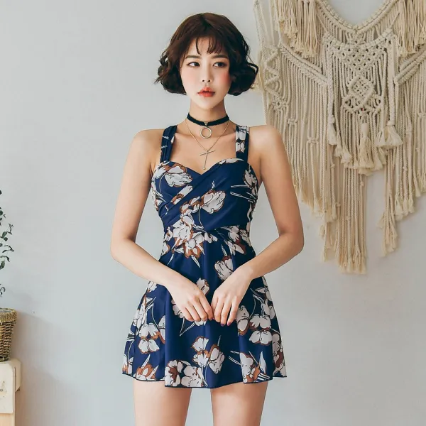 헤링본 원피스 치마 수영복 홀터넥 비키니 휴양지 바캉스룩 비치웨어 C478