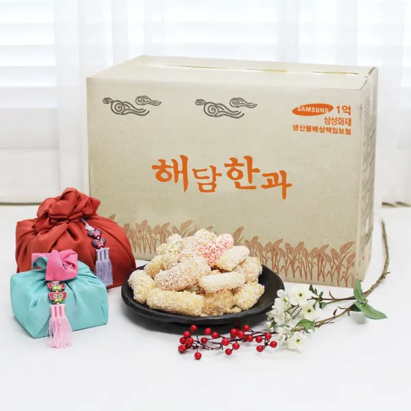 [해담한과] 3.75kg 유과선물세트 한과 명절 설 추석 더원스토리, 1개