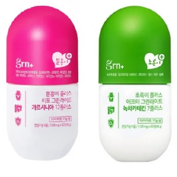 grn+ 시즌2 업그레이드 분홍이+초록이, 1100mg, 1set