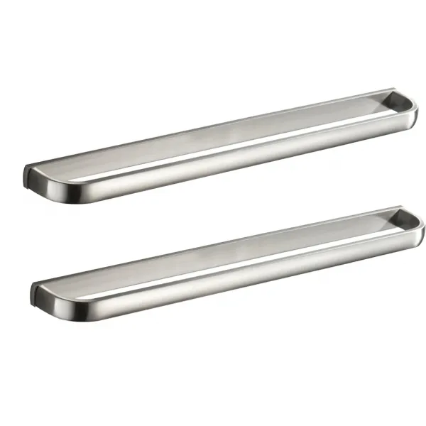 STK2pcs 솔질 된 니켈 욕실 주방 손을 수건 막대 랙 레일로드 570mm, 1개