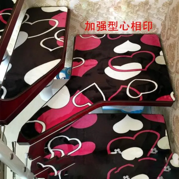 전원 계단 개스팅 미끄럼 방지 스틸 접착제로 코팅 각층 계단 카펫 강화 형상 인쇄 80*80cm, 단일상품