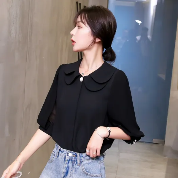 다발로 여성 가을 반팔 블라우스 Bmx30 595500259027