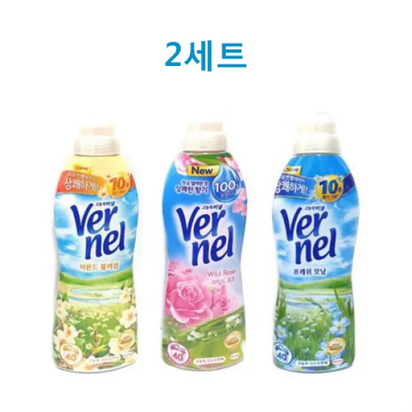 버넬 고농축 섬유유연제 3종 세트, 2세트, 1L