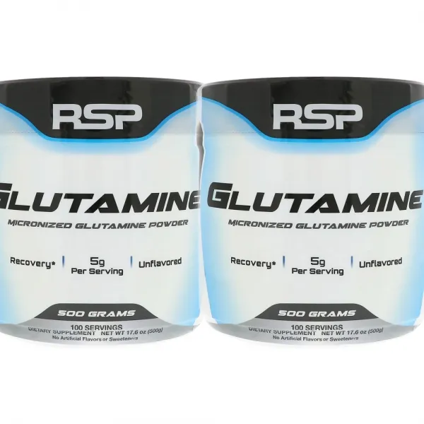 RSP Nutrition 미분화 글루타민 파우더 17.6oz(500g) 2병, 선택, 상세설명참조
