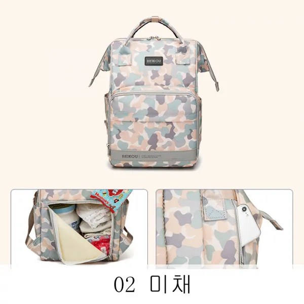 뉴타임즈10 기저귀가방 맘마미백 여자 짝짓기 모자낭 외출엄마 한판대용량 여행 보모포 XT18 A25, 02 미채
