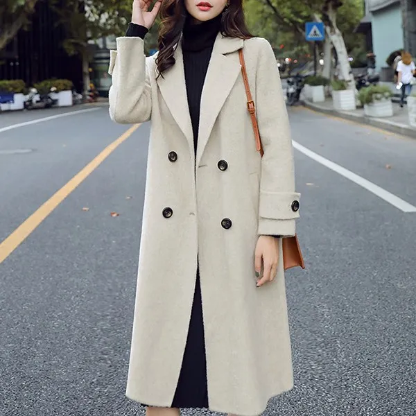 루나걸 여성용 카미엘 모직 코트