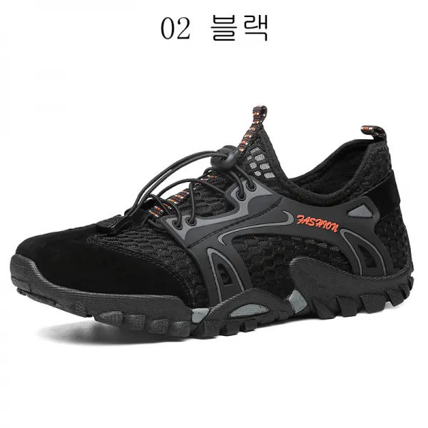 뉴타임즈2 남성화 여름 통기 메쉬화 남성 아웃도어 스니커즈 메쉬 운동화 등산 트레킹화 소프트내막 ST37 A10