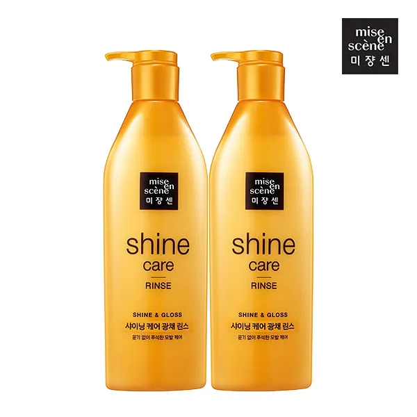  주 아모레퍼시픽 무료배송 미쟝센 샤이닝케어 광채린스680ml 샴푸 2개