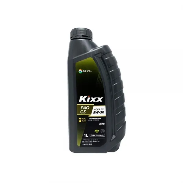 GS칼텍스 Kixx PAO C3 5W 30 엔진오일 2개 매연 엔진첨가제 경유