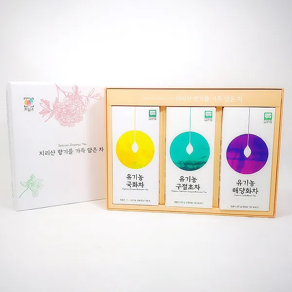 유기농 꽃차 국화차 15g 구절초차 해당화차 선물세트, 허브티선물세트
