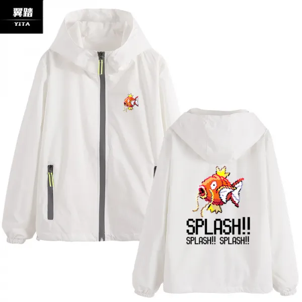 잉어왕 짠물 잉어 옮김 악질 포켓몬스터 애니메이션 게임 모자 챙 남녀 겉옷