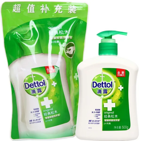 디터 (Dettol) 건강 억제 손세정제 어린이 아기는 가정용 손세정제 잣나무 500g+300g, 상세페이지 참조, 상세페이지 참조