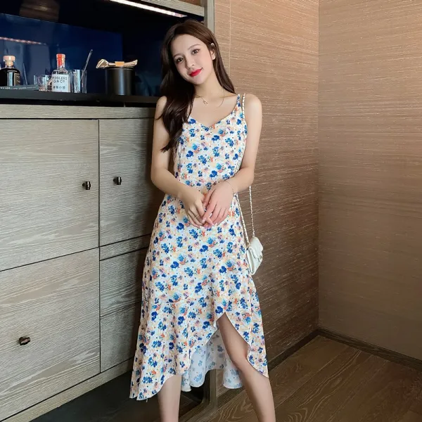 아랫단 셔링처리 언발 나시 원피스