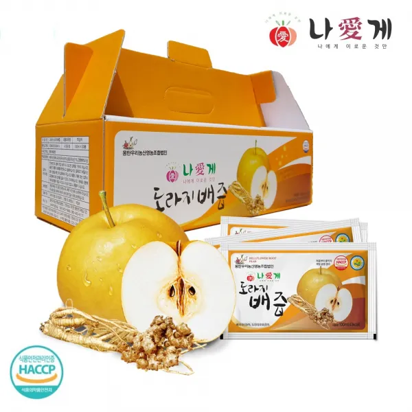 나애게 도라지 배즙 100ml 60팩