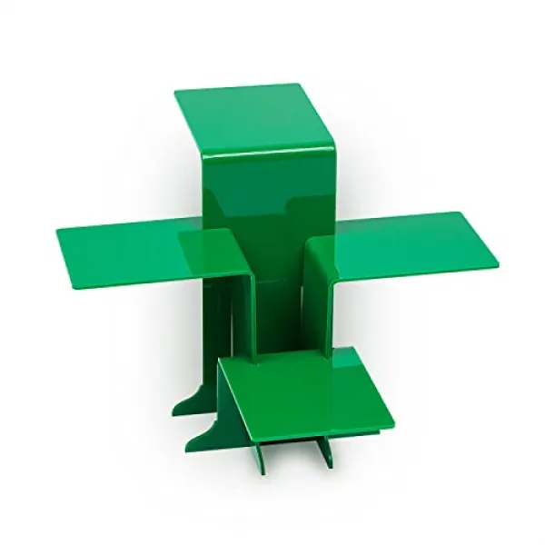 SOURCEONE.ORG 고급 아크릴베이스 디스플레이 스탠드 카운터 사용 소매 용 4 층 라이저 보석상 (Green), Green